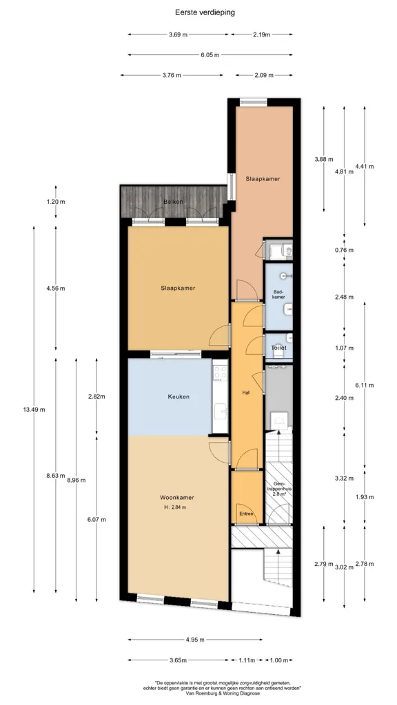 Plan - Apartment with Balcony in Amsterdam