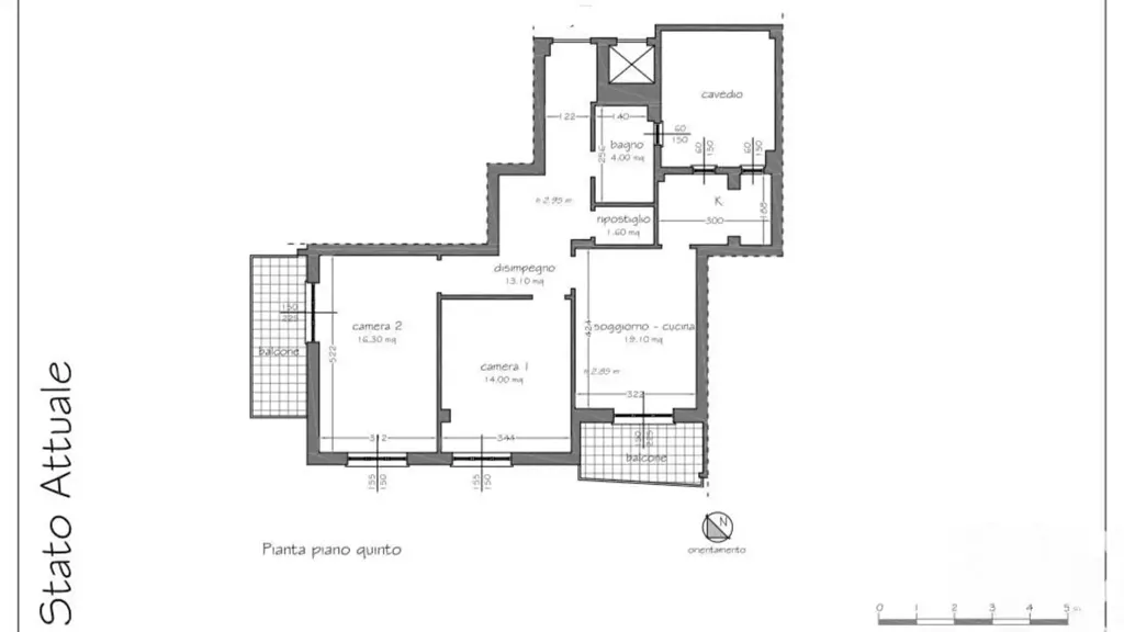 Plan - Bright Apartment with Sea View in Loano