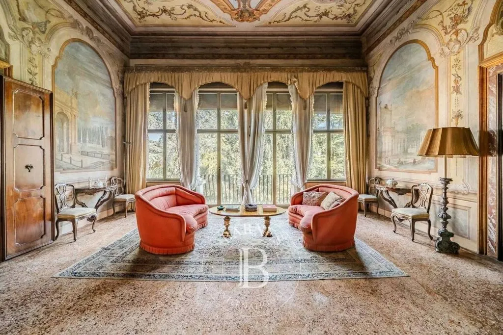 Séjour - Historic Villa with Courtyard in Padua