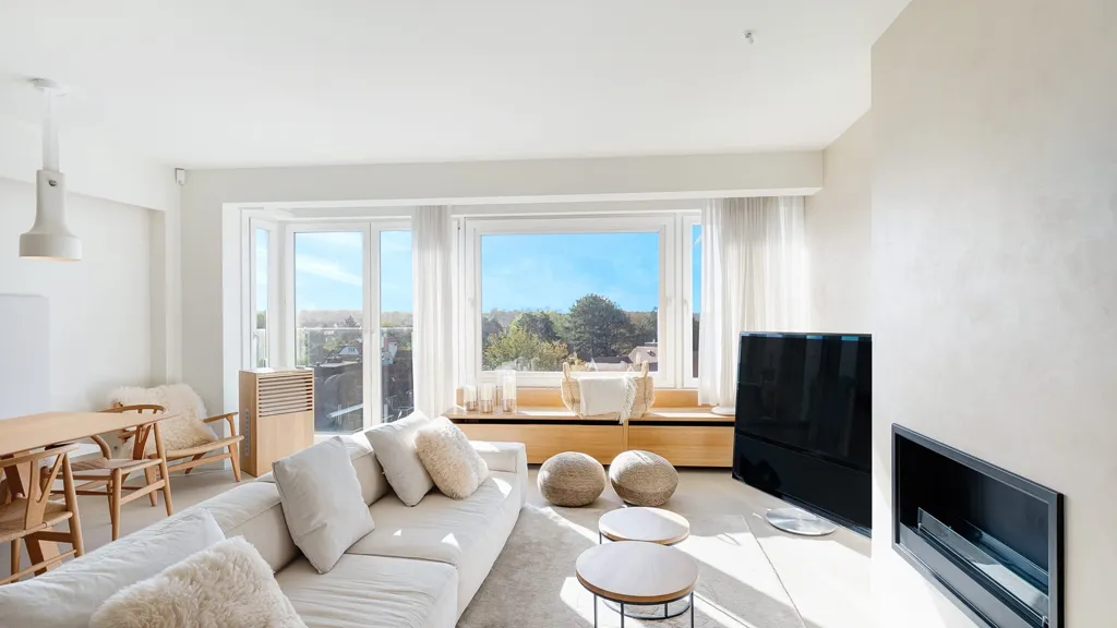 Séjour - Appartement Rénové avec Vues Panoramiques à Zoute