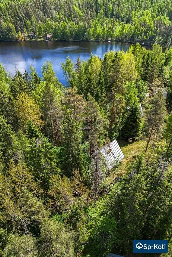 Vue aérienne - Cottage with Sauna in Forested Area