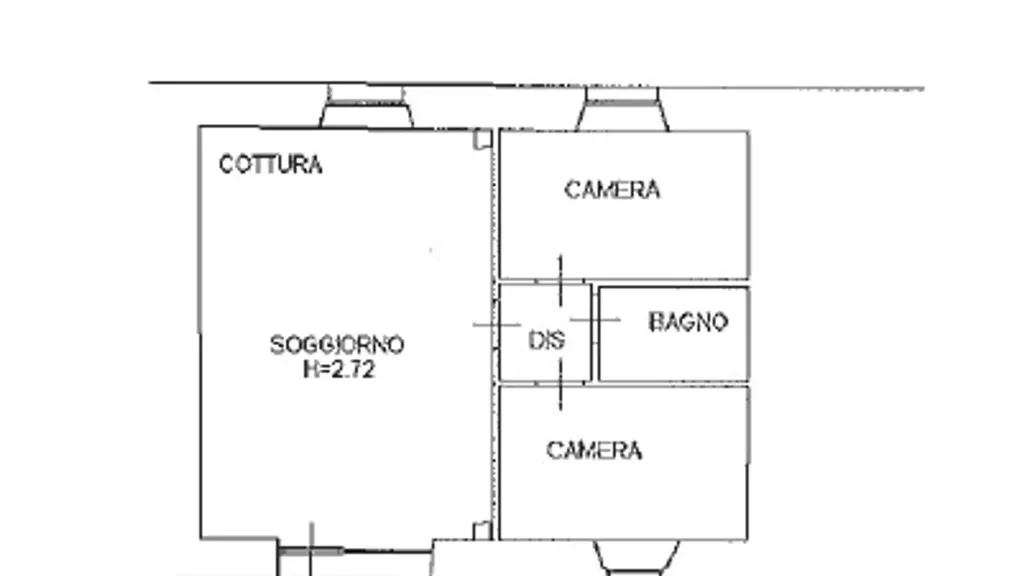 Plan - Trilocale with Wellness Area in Buffalora, Brescia