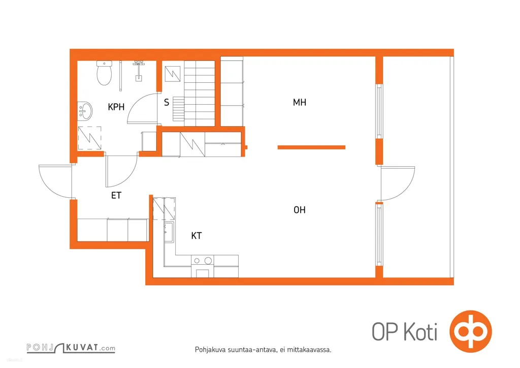 Plan - Apartment with Balcony in Vihola, Pyhäjärvi