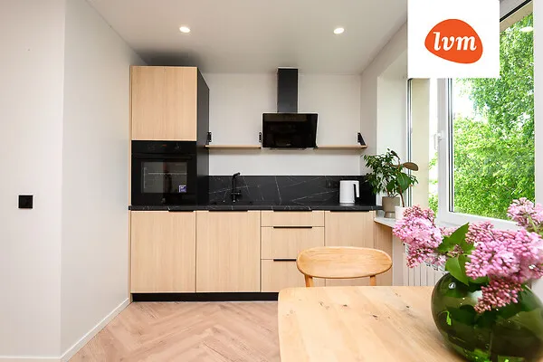 Köök - Studio Flat with Garden View in Ülejõe, Pärnu
