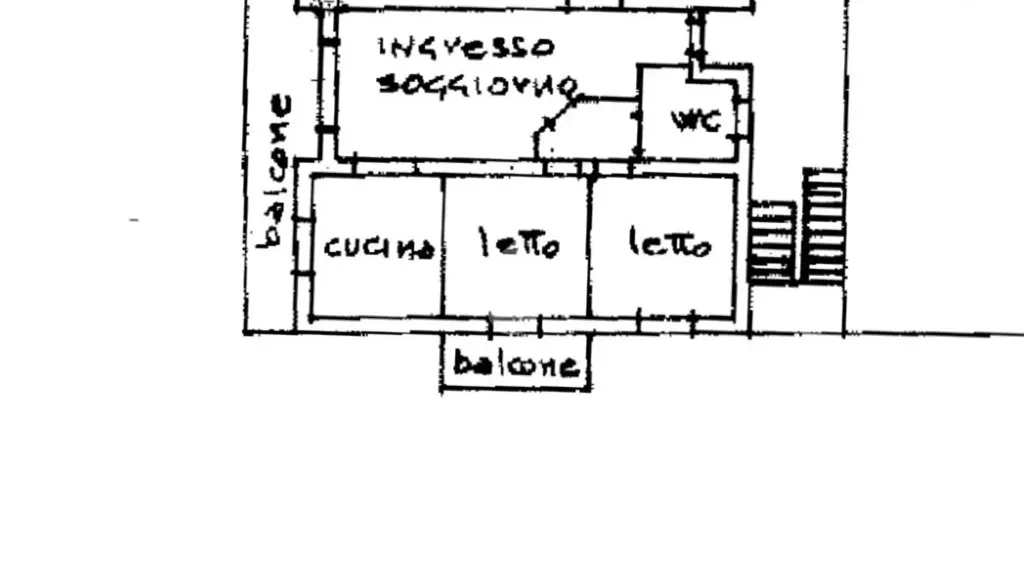 Plan - Apartment with Triple Exposure in Gattatico