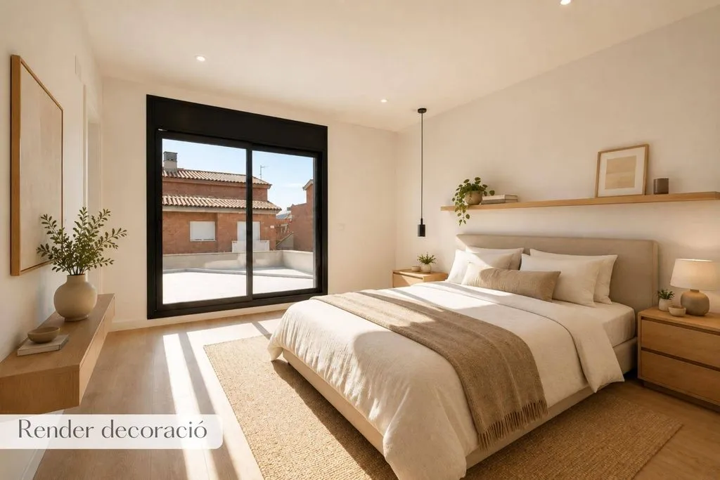 Chambres - Semi-detached House with Pool in Vilafortuny