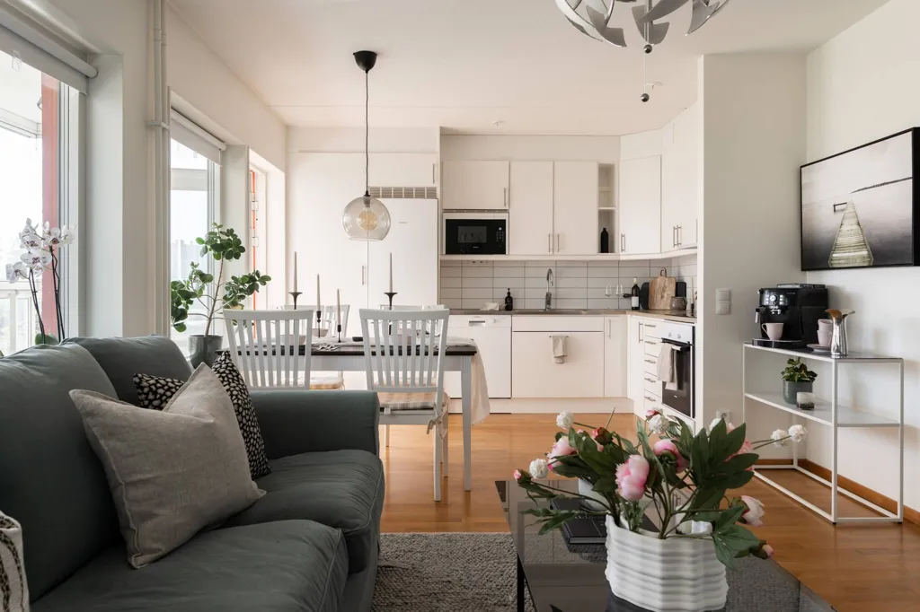 Séjour - Apartment with Balcony in Västerås