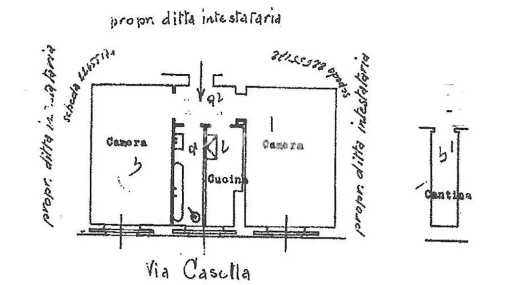 Plan - 2-Bedroom Apartment with Balcony in Milan