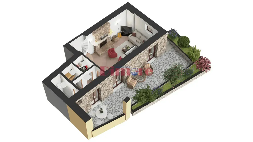 Plan - Restored Stone Villa with Open Valley View in Casanova Lerrone