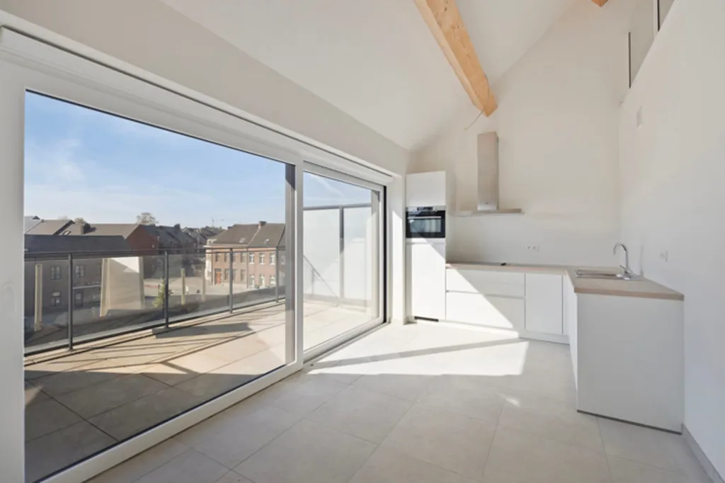 Köök - Newly Built Apartment with Terrace in Borgloon