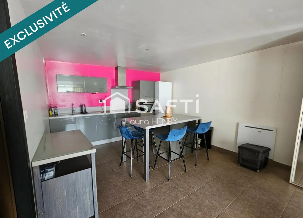 Köök - Renovated Duplex with Balcony in Bras-sur-Meuse