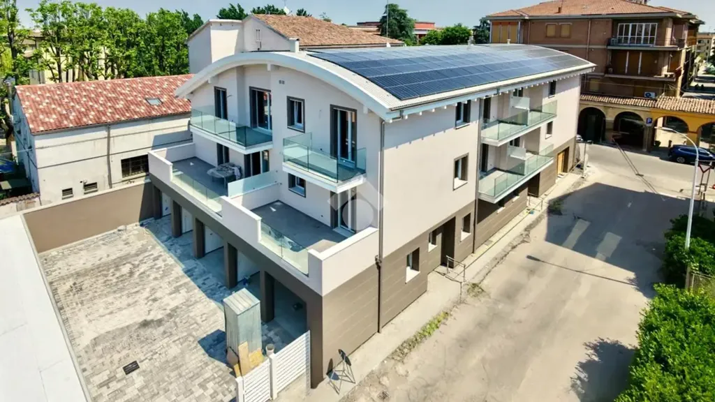 Õhuvaade - Newly Built Apartment with Balcony in Novellara