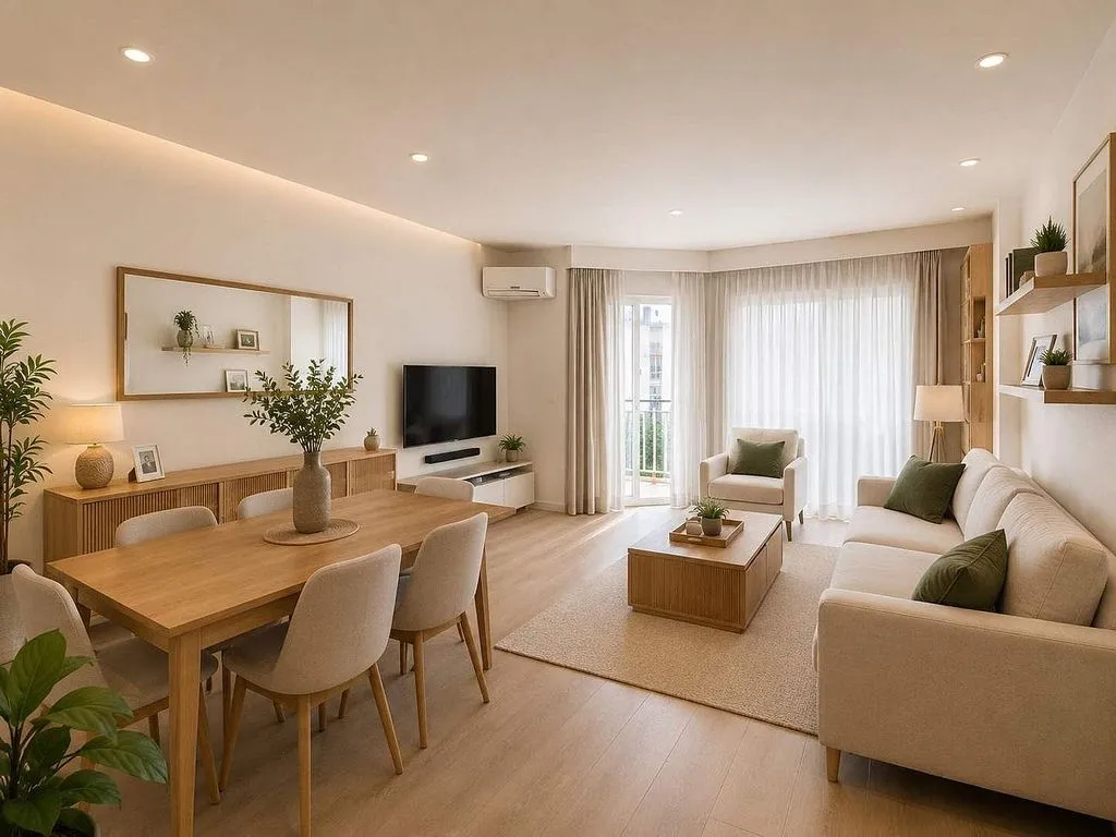 Séjour - Apartment with Balcón in Gandía