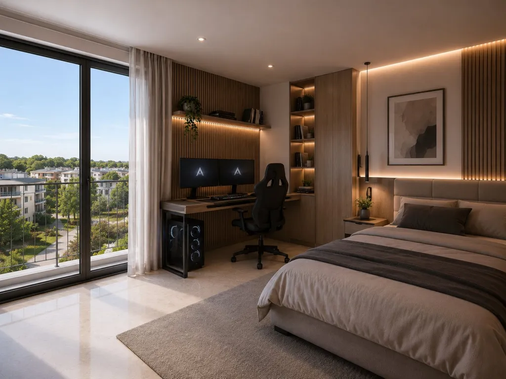 Chambres - Appartement 5 Pièces avec Terrasse à Chelles