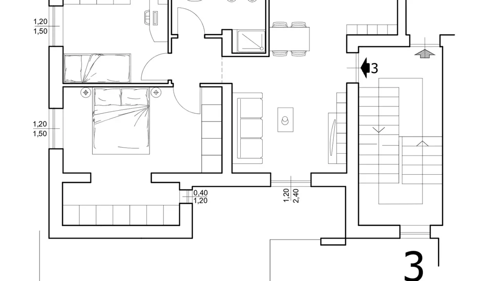 Plaan - Modernised Trilocale with Terrace in Castelfiorentino