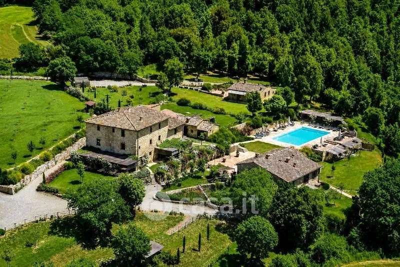 Vista aerea - Rustic Casale with Pool in Casole d'Elsa