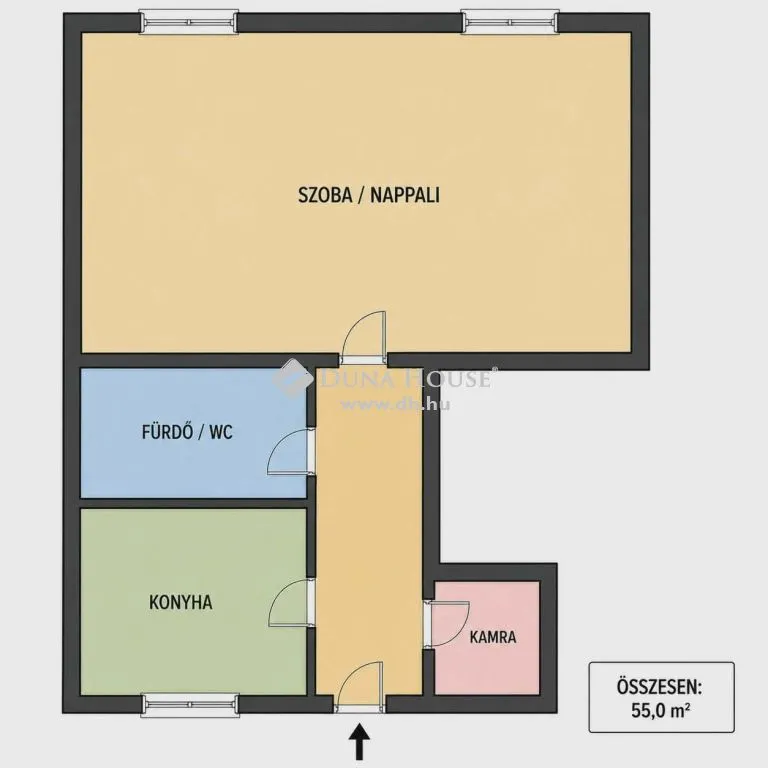 Planimetria - Apartment with Panoramic Balcony in Veszprém Centre
