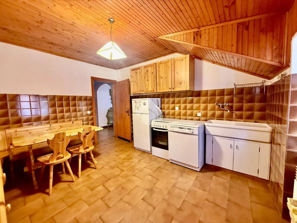 Köök - Trilocale with Balcony in Vezza d'Oglio