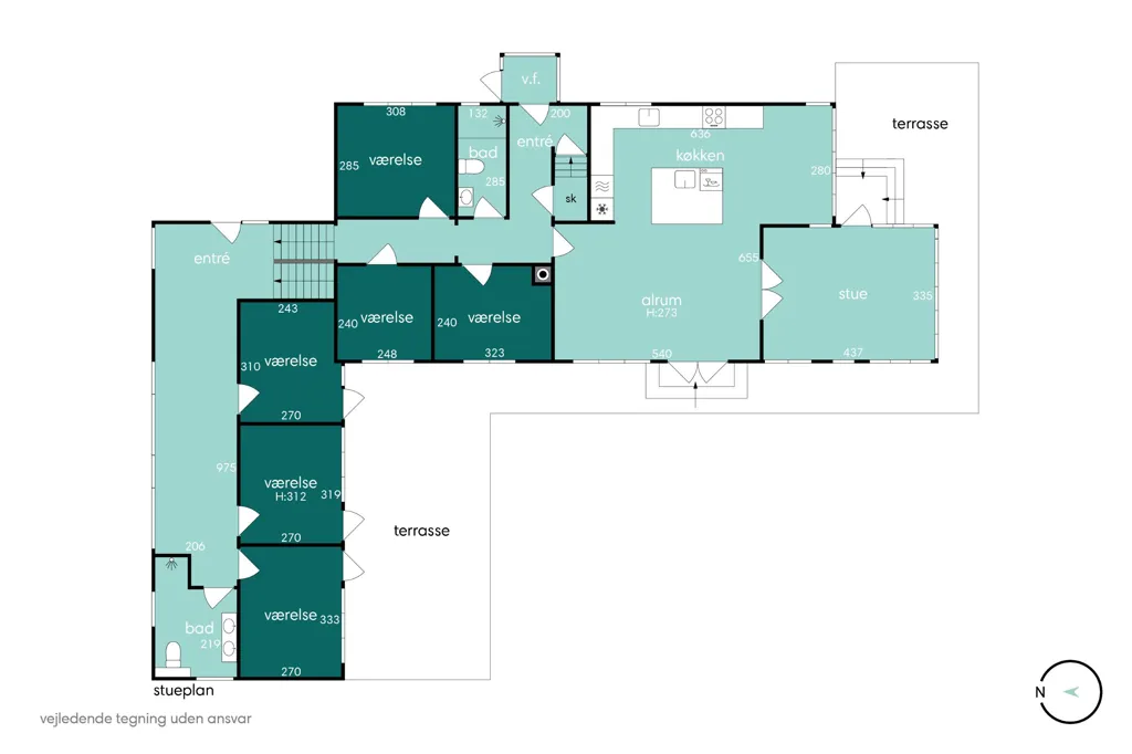 Plan - Maison 8 pièces à Gentofte