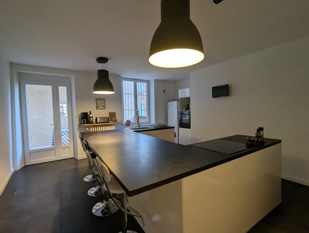 Köök - City Centre Flat with Private Garden in Gaillac