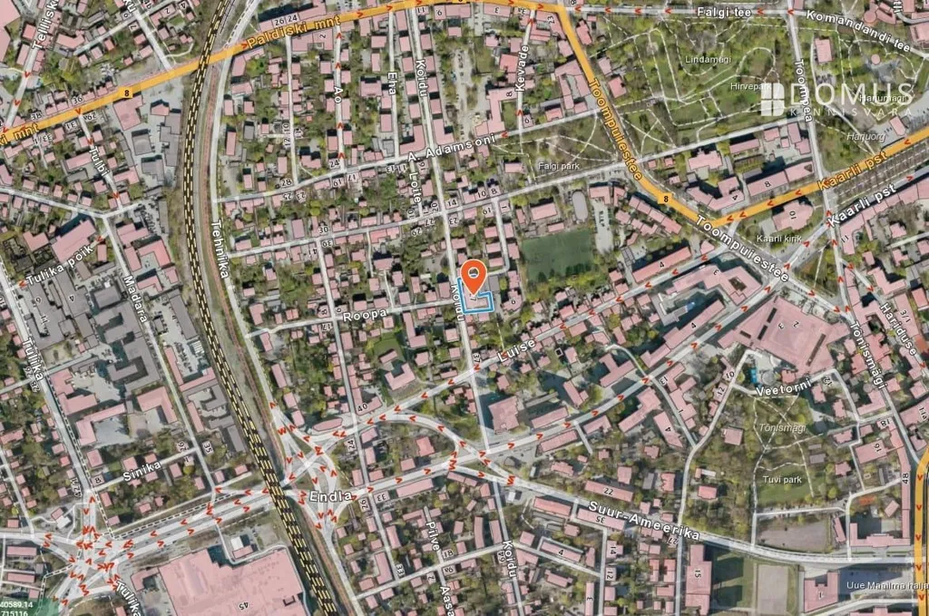3-toaline korter Kesklinnas, rõduga