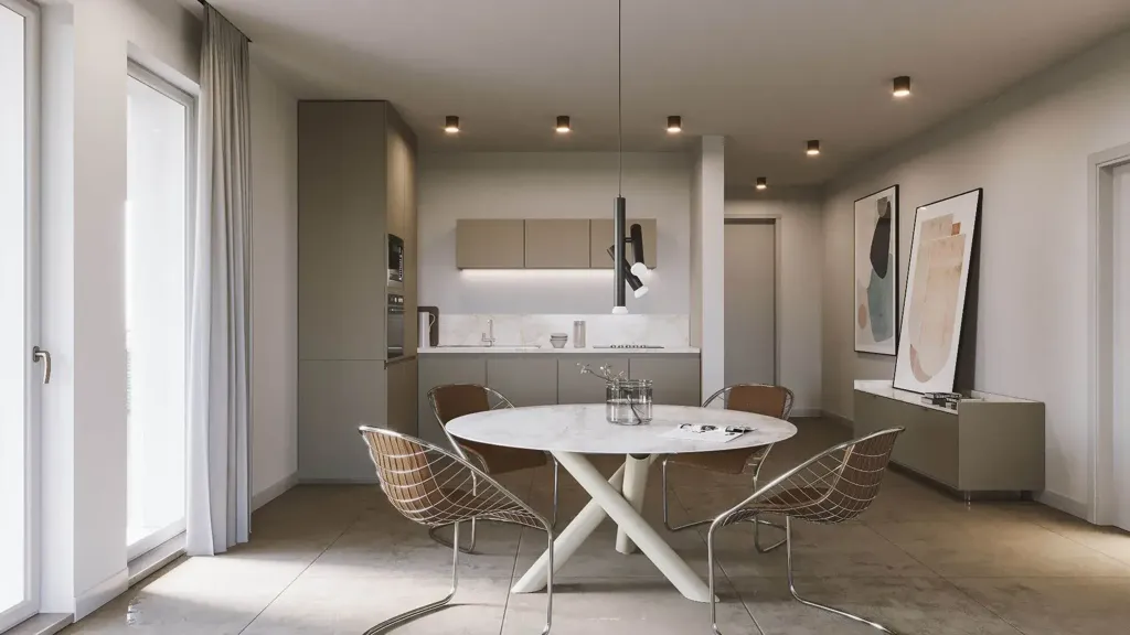 Söögituba - Rearranged Flat with Balcony in Florence