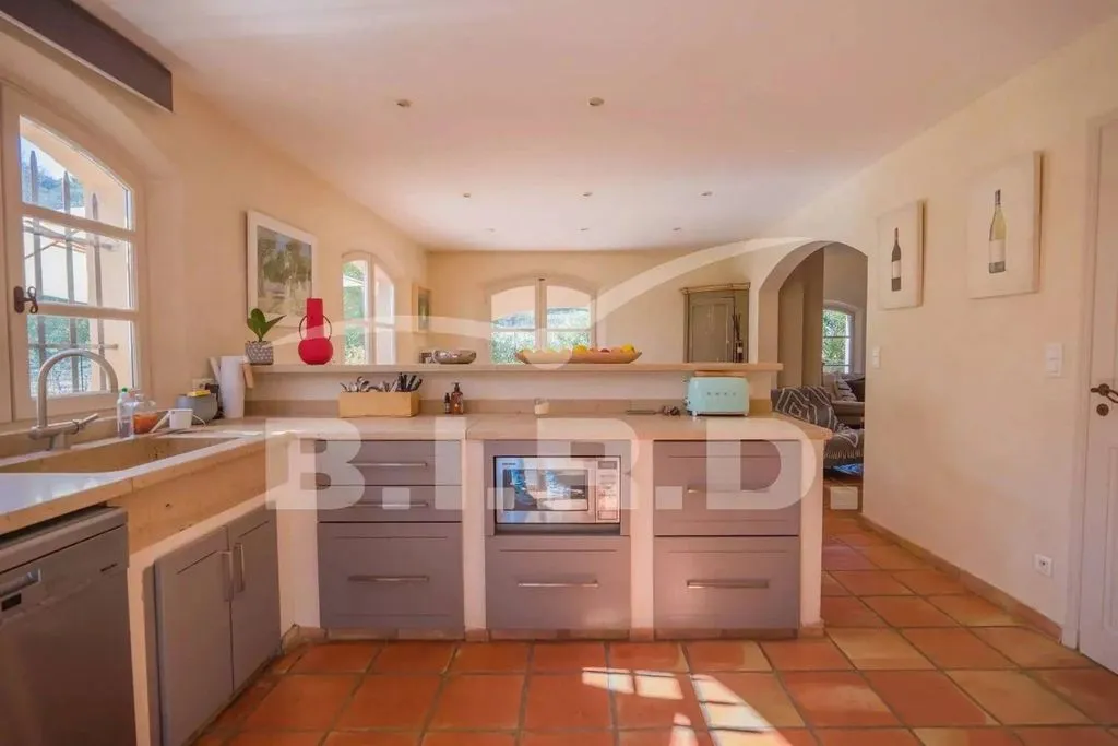 Köök - Luxury Villa with Pool in Grimaud