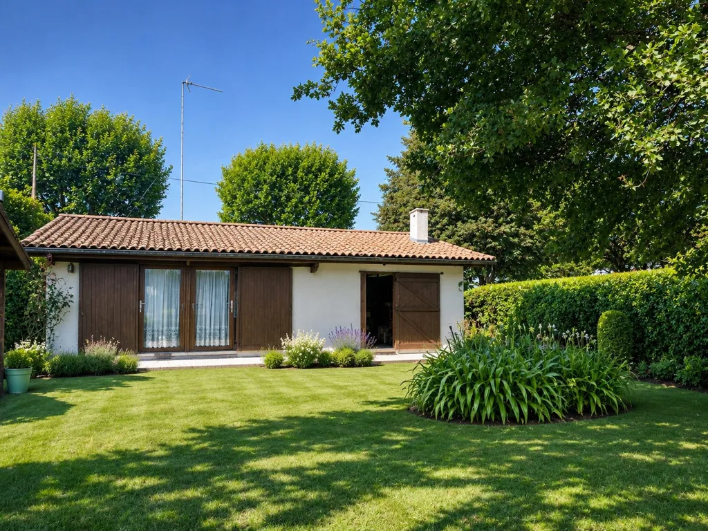 Garden - Renovatable Girolle House near Andernos Beach