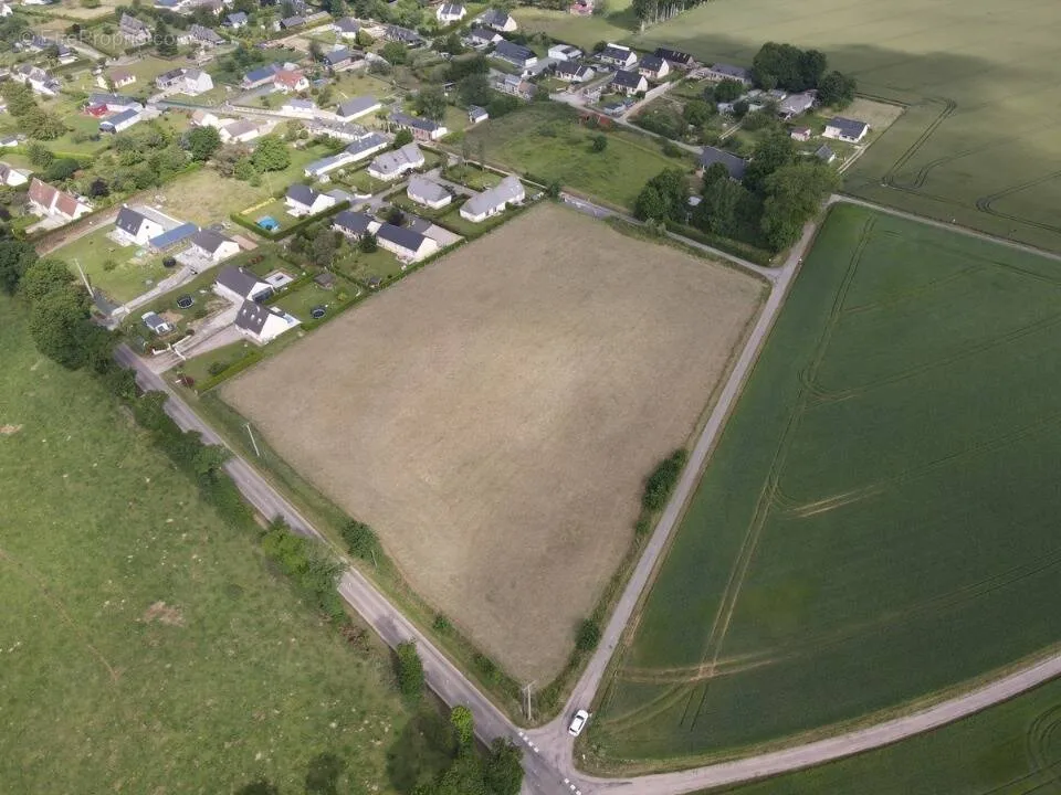 Vue aérienne - Terrain à Construire avec Vue Dégagée à Gerponville