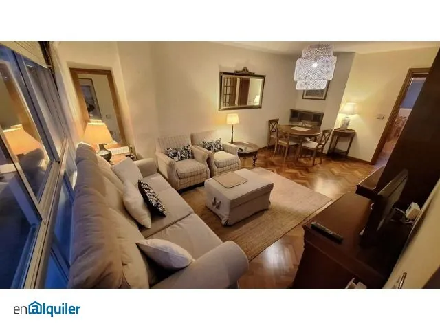 Living Room - Furnished Flat with Terrace in Fonteculler