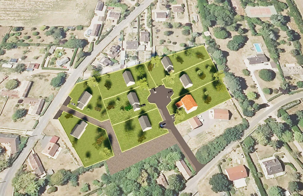 Plaan - Buildable Land with Garden near Anet