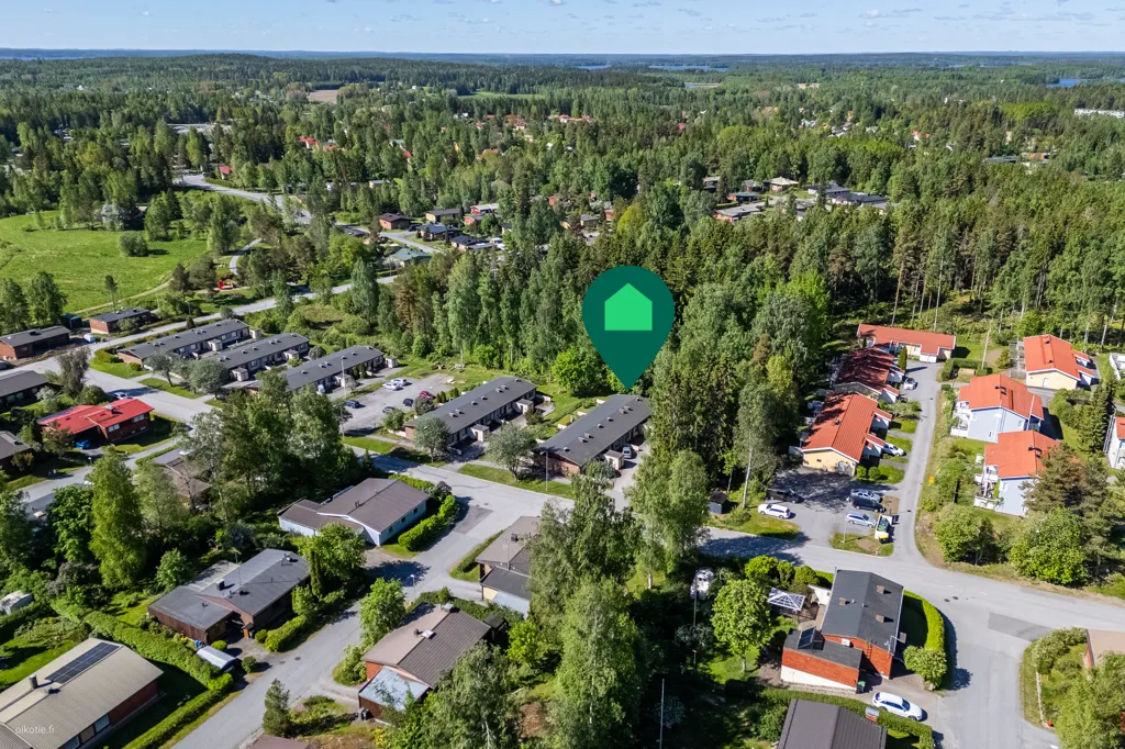 Vue aérienne - Rivitalo with Garden in Valkeakoski