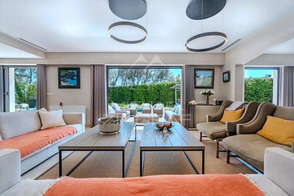 Séjour - Villa au Calme avec Piscine à Mougins