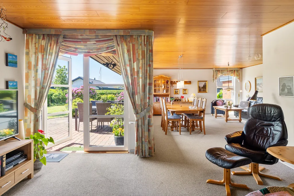 Living Room - Fenced Villa with Garden in Vildbjerg