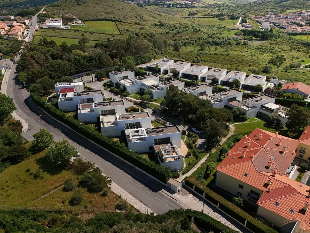 Aerial - Villa with Pool and Mountain Views in Sintra