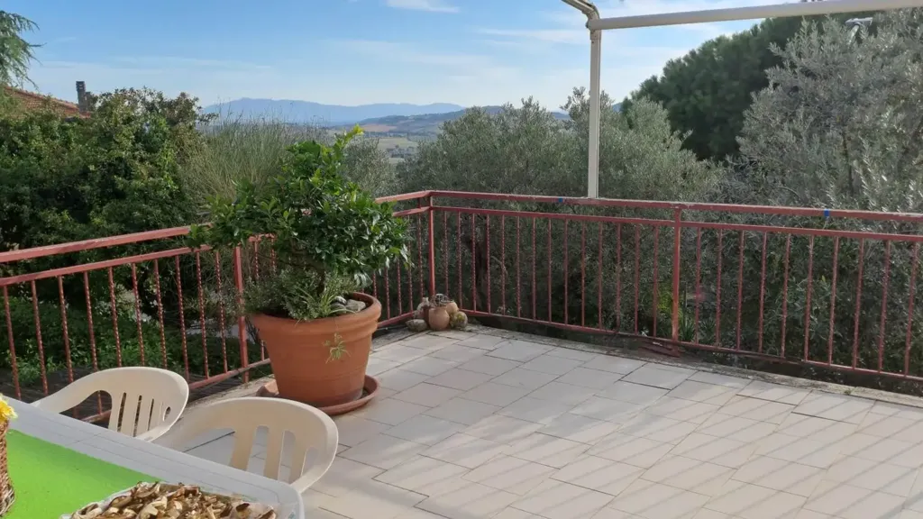 Terrasse - Sea View Apartment with Terrace in Magliano in Toscana