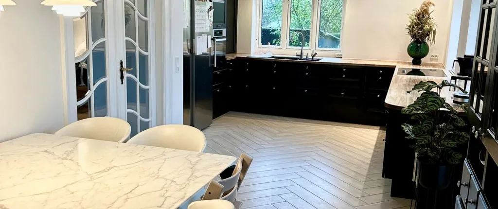 Köök - Furnished Villa with Garden in Charlottenlund