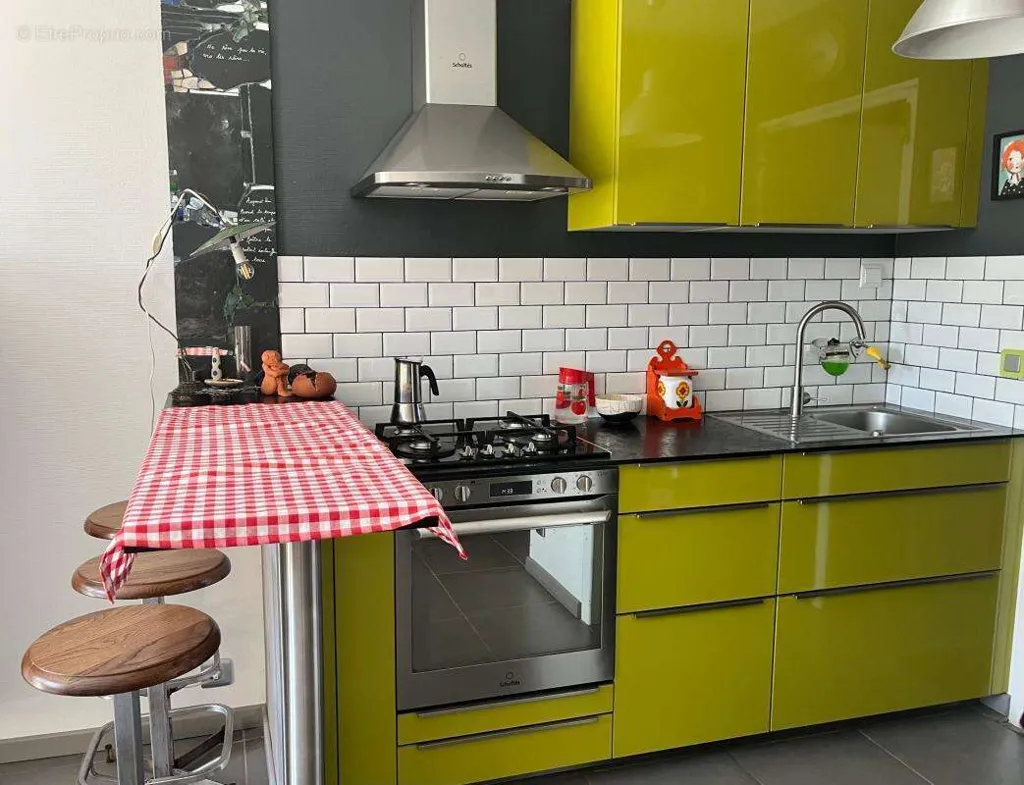 Kitchen - Charming House with Balcony in Argences Centre