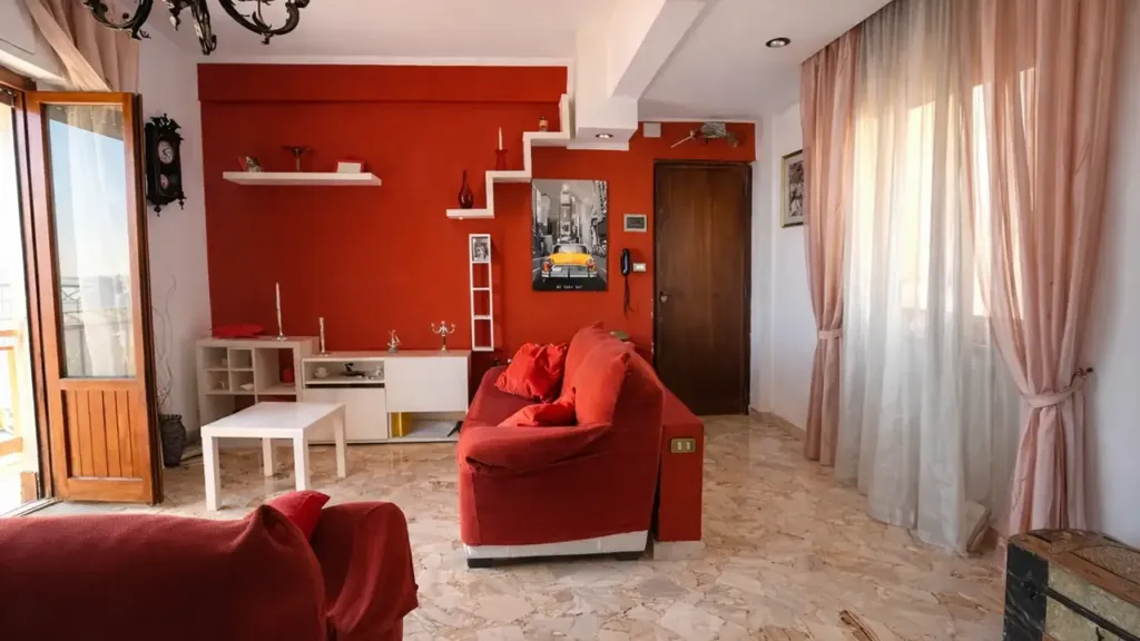 Living Room - 5-Room Apartment with Balcony in Palermo