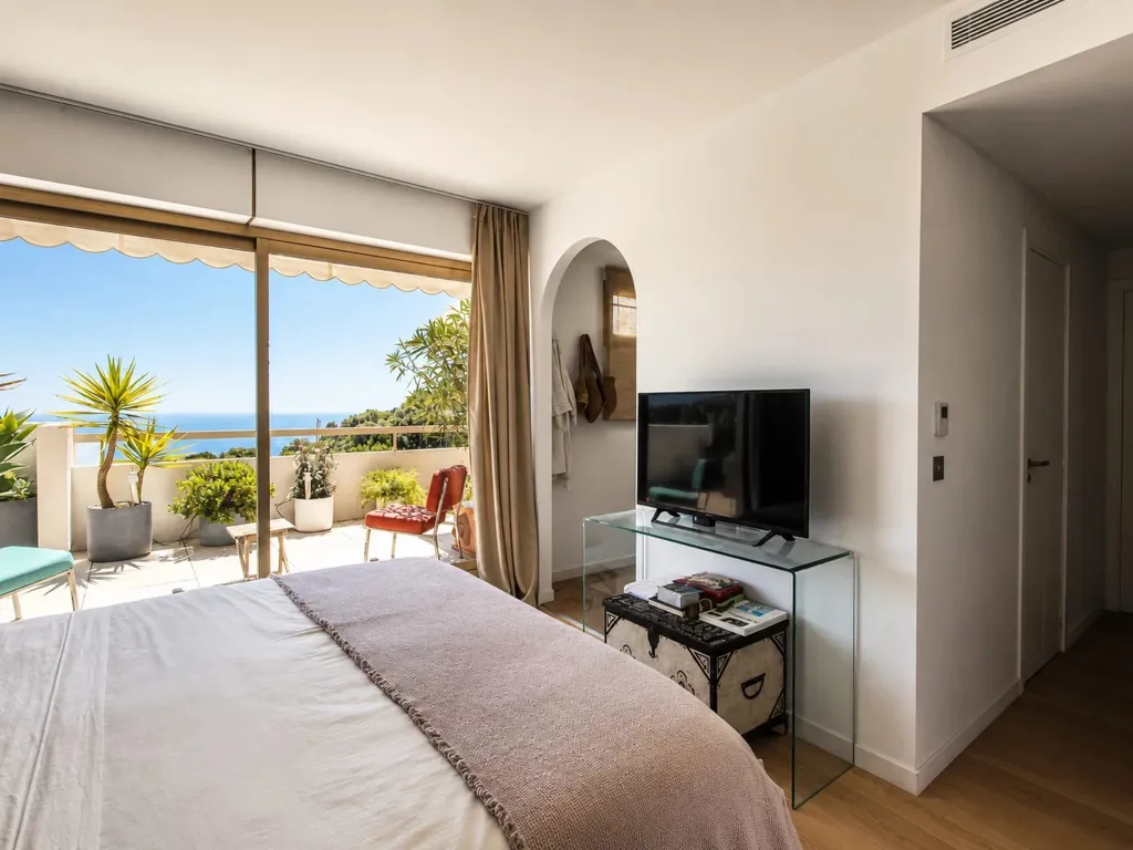 Bedrooms - Penthouse with Sea View in Èze Village