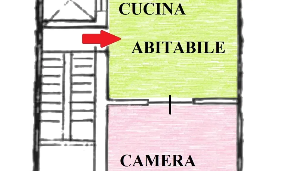 Plaan - Two-Bedroom Apartment with Balcony in Palermo