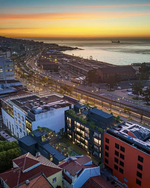 Vue aérienne - Luxury Flat with Balcony in Santos, Lisbon