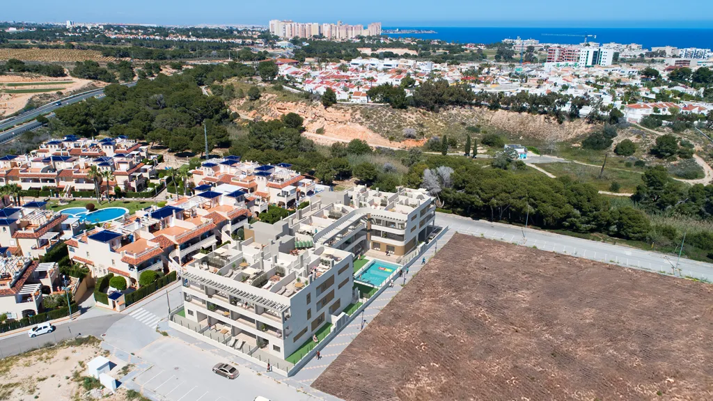 Vue aérienne - Modern Apartment with Pool in Mil Palmeras