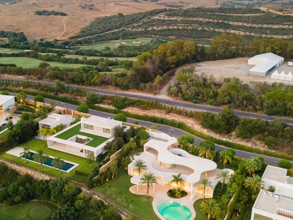Vista aerea - Contemporary Villa with Pool in Estepona