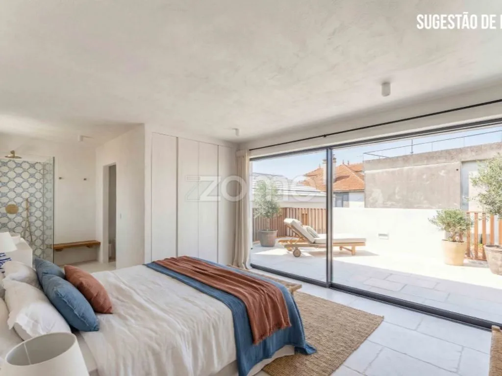 Bedrooms - Contemporary Stone House with Pool in Caminha