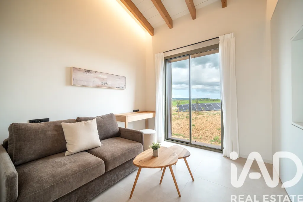 Living Room - Contemporary Chalet with Pool in Sineu