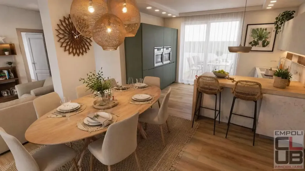 Salle à manger - Penthouse with Terraces in Empoli
