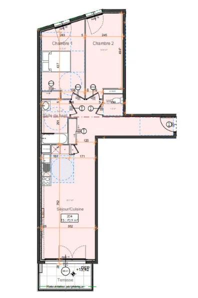 Plan - Appartement Neuf avec Balcon à Cogolin