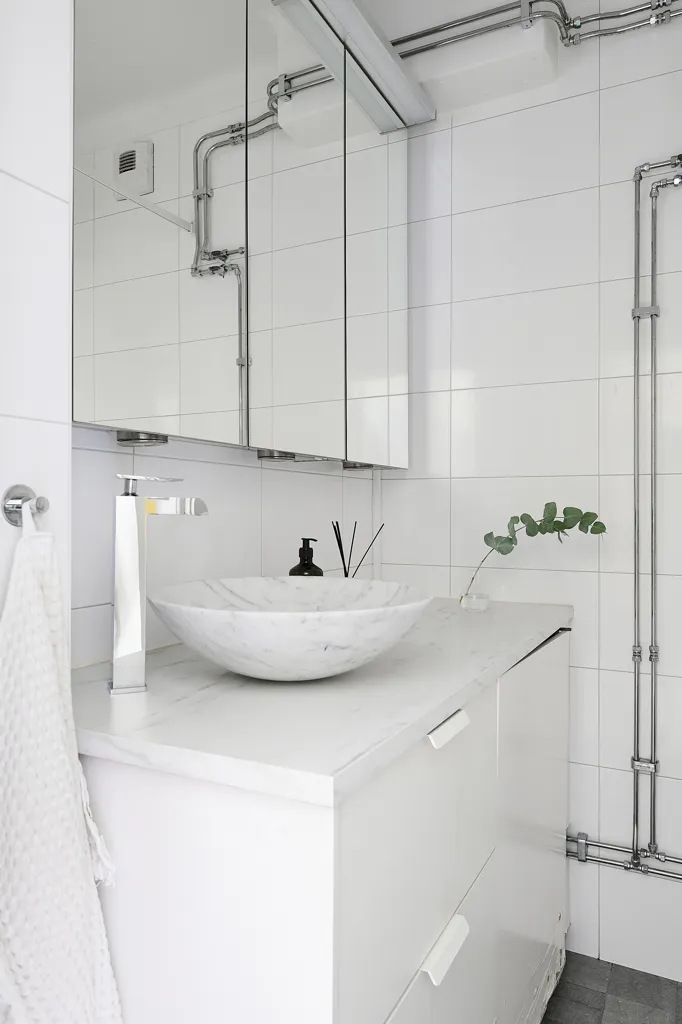 Bagni - Etage Flat with West-Facing Balcony in Stockholm