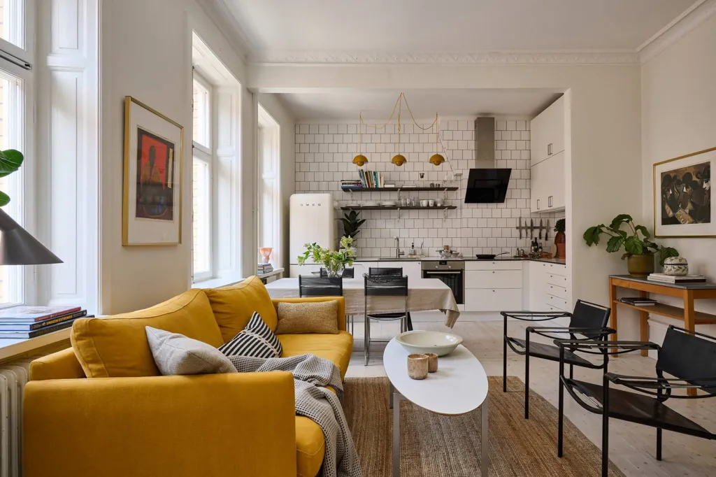 Séjour - Charming Flat with High Ceilings in SoFo